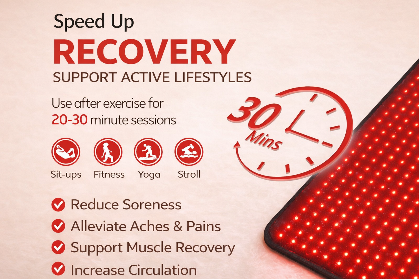 Advanced Red + Infrared Light Therapy Pad