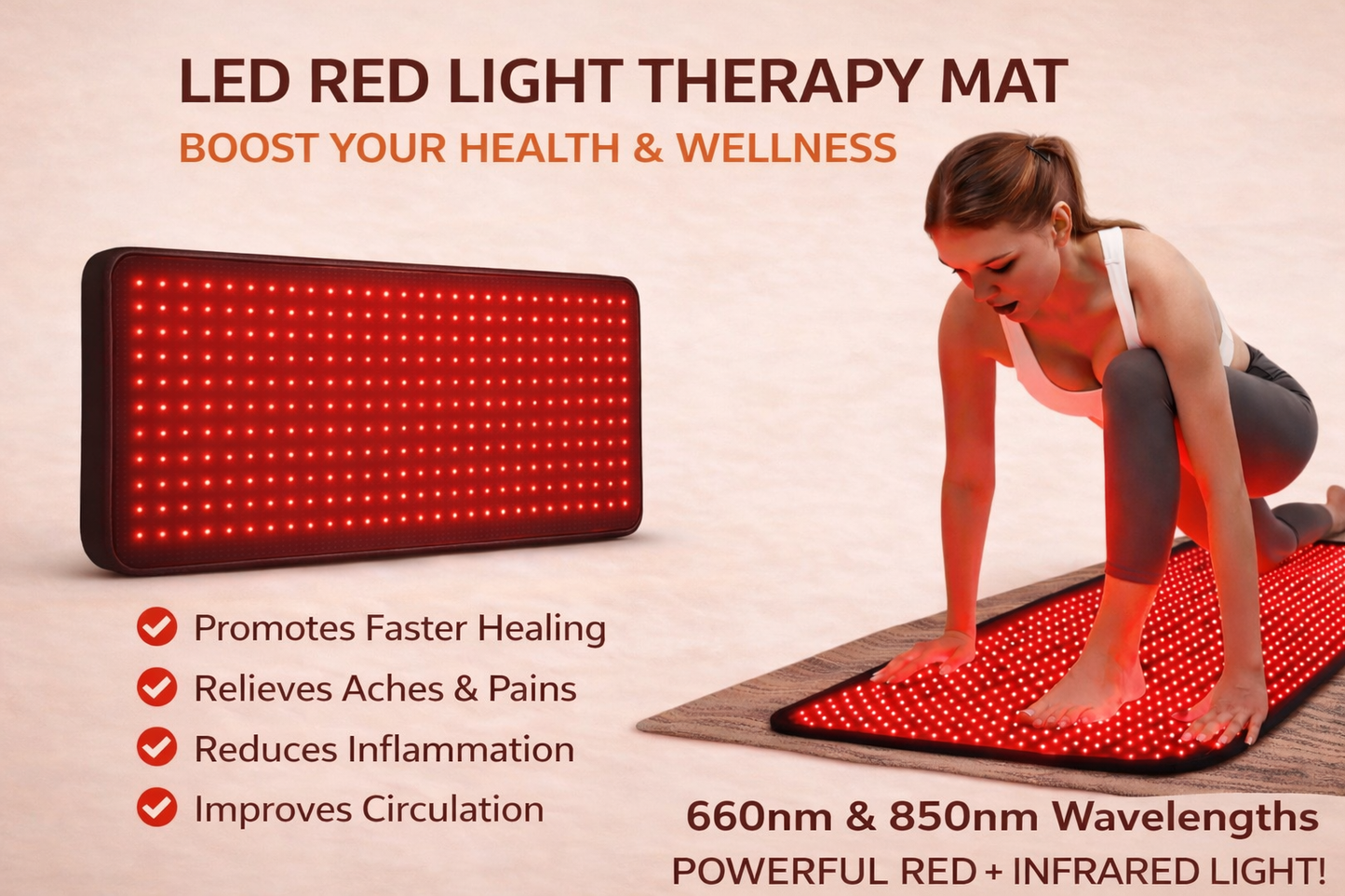 Advanced Red + Infrared Light Therapy Pad